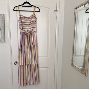 julia jordan Multicolor Striped Maxi Dress